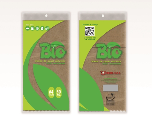 Imagen producto Bio Kraft Paper Bags square bottom 1
