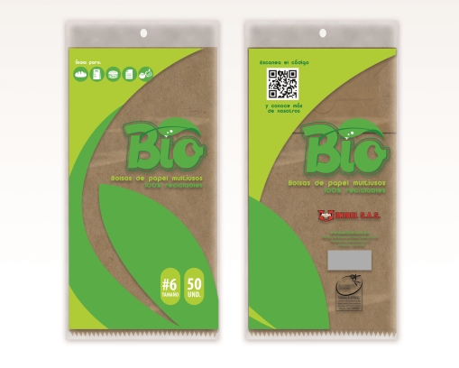 Imagen producto Bio Kraft Paper Bags square bottom 5