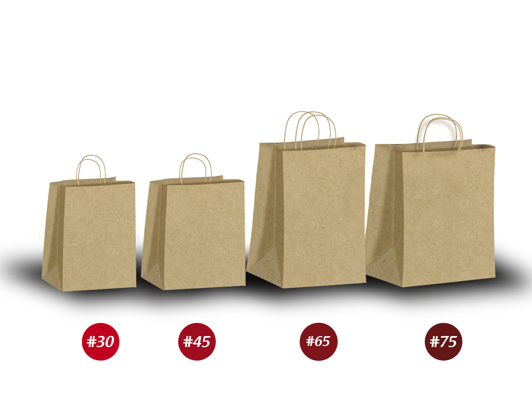 Producto Kraft Paper Bags with handle Unibol