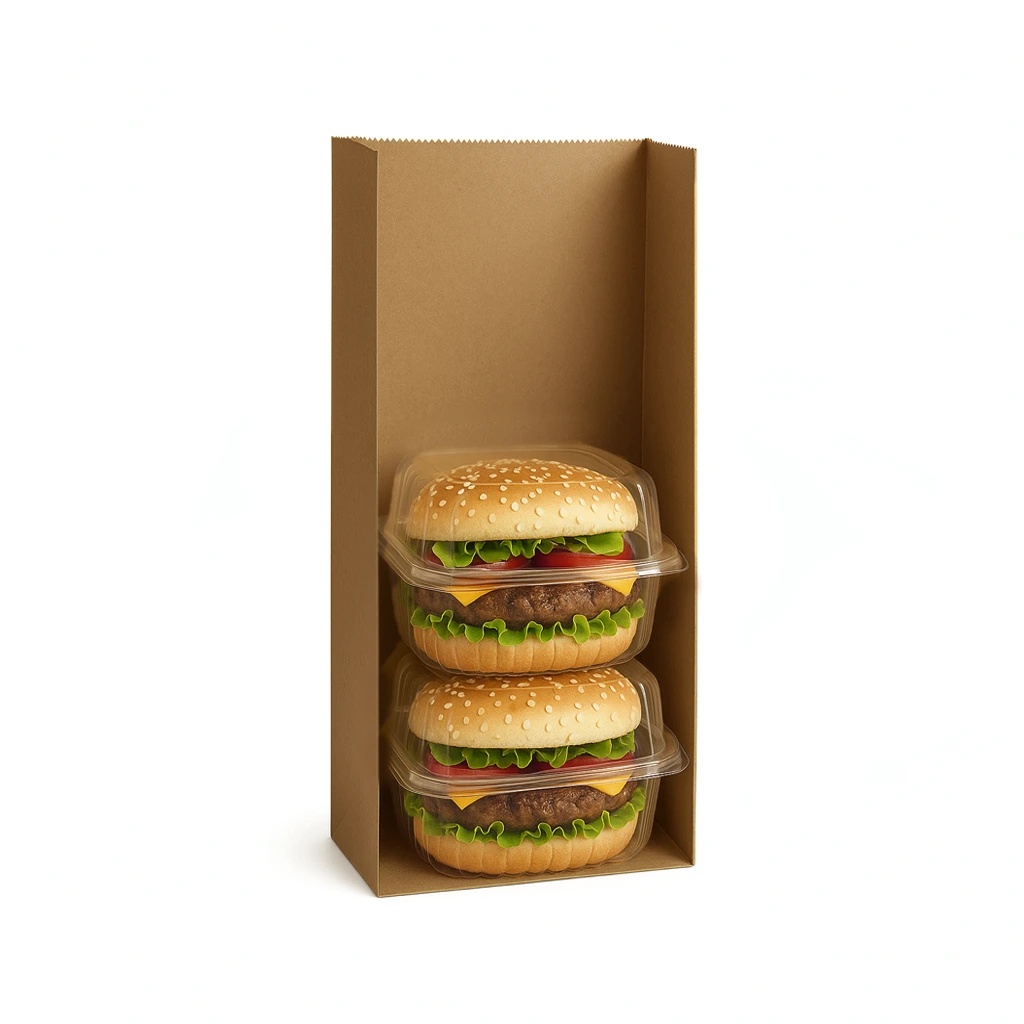 Bolsa de papel kraft para hamburguesas