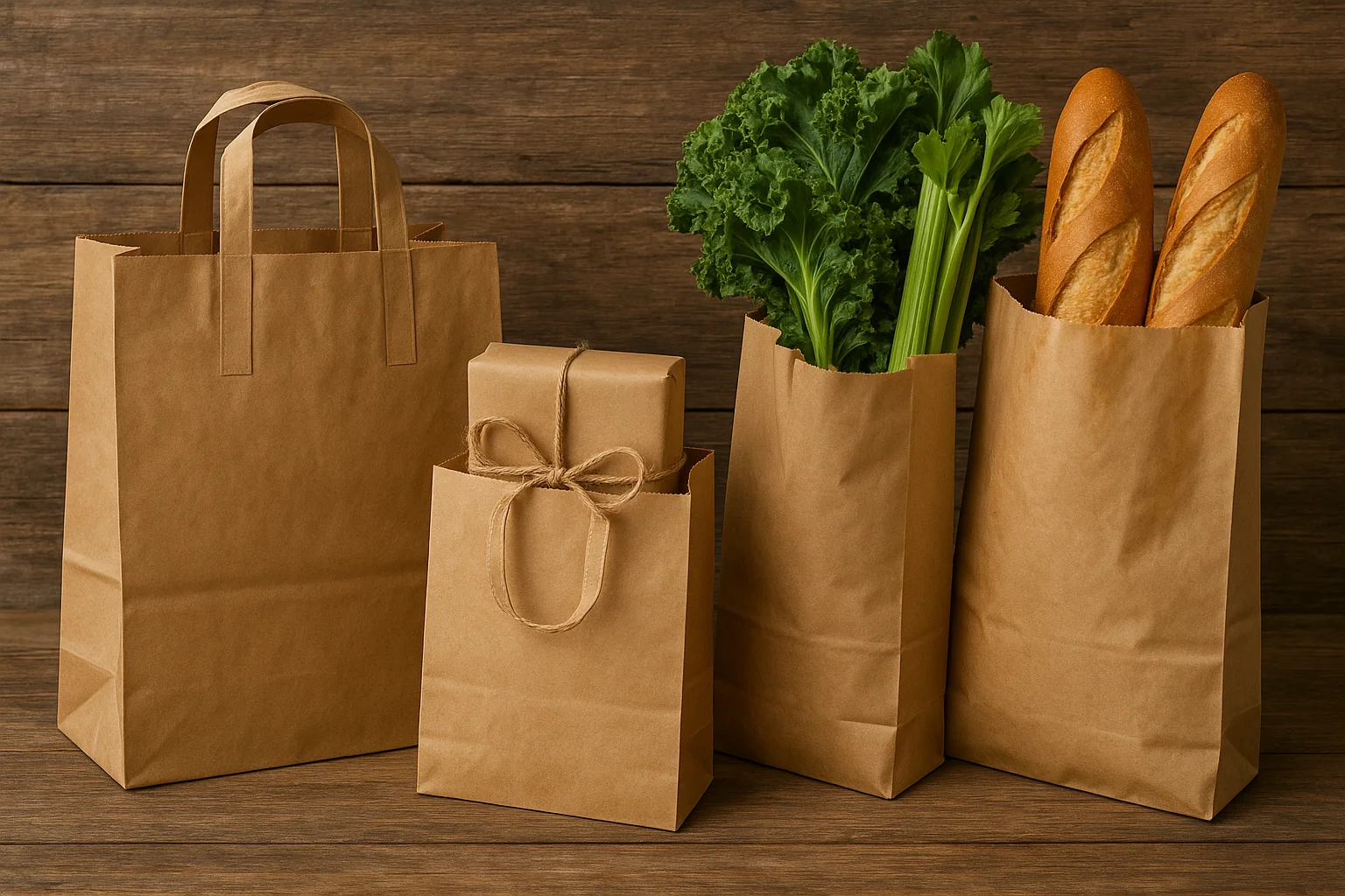 Bolsas de papel kraft